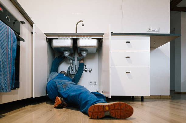 Professional Emergency Plumber technician working in Bellevue, IL